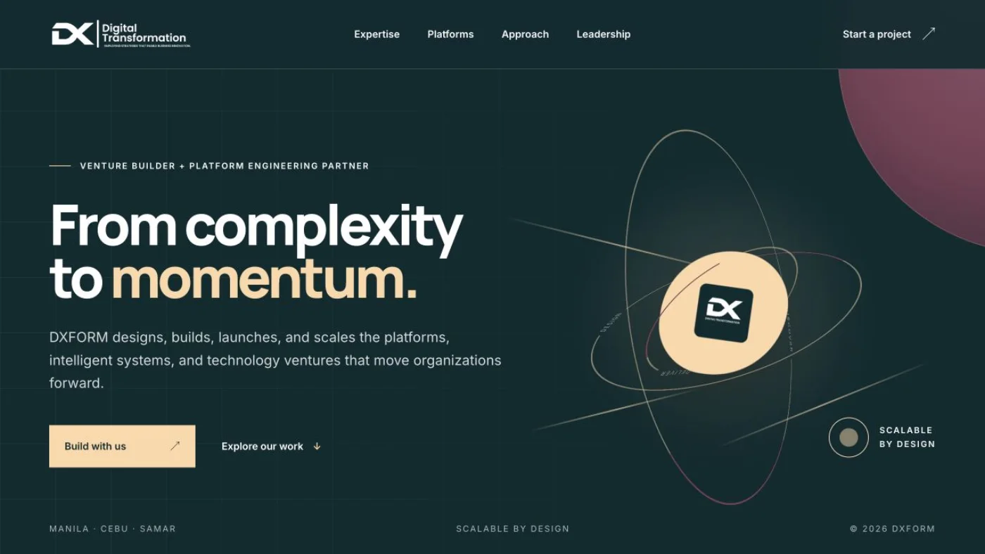 DXFORM website by Sibya
