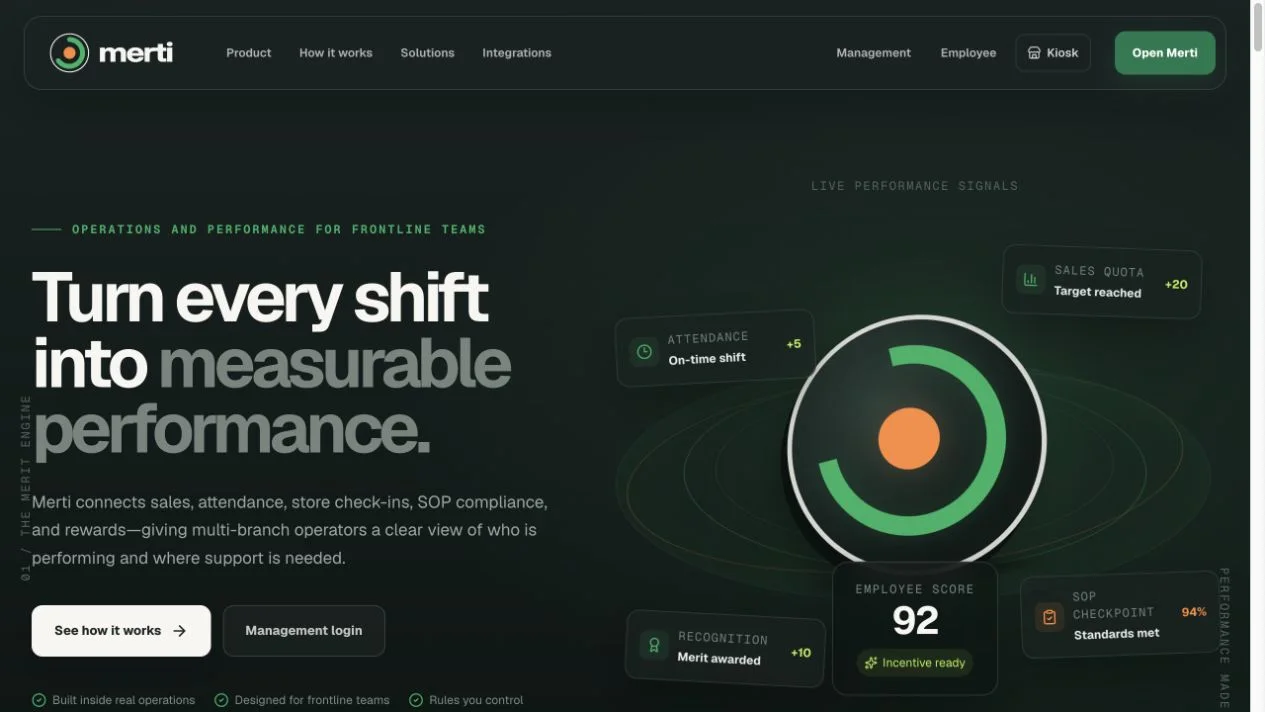 Merti website by Sibya