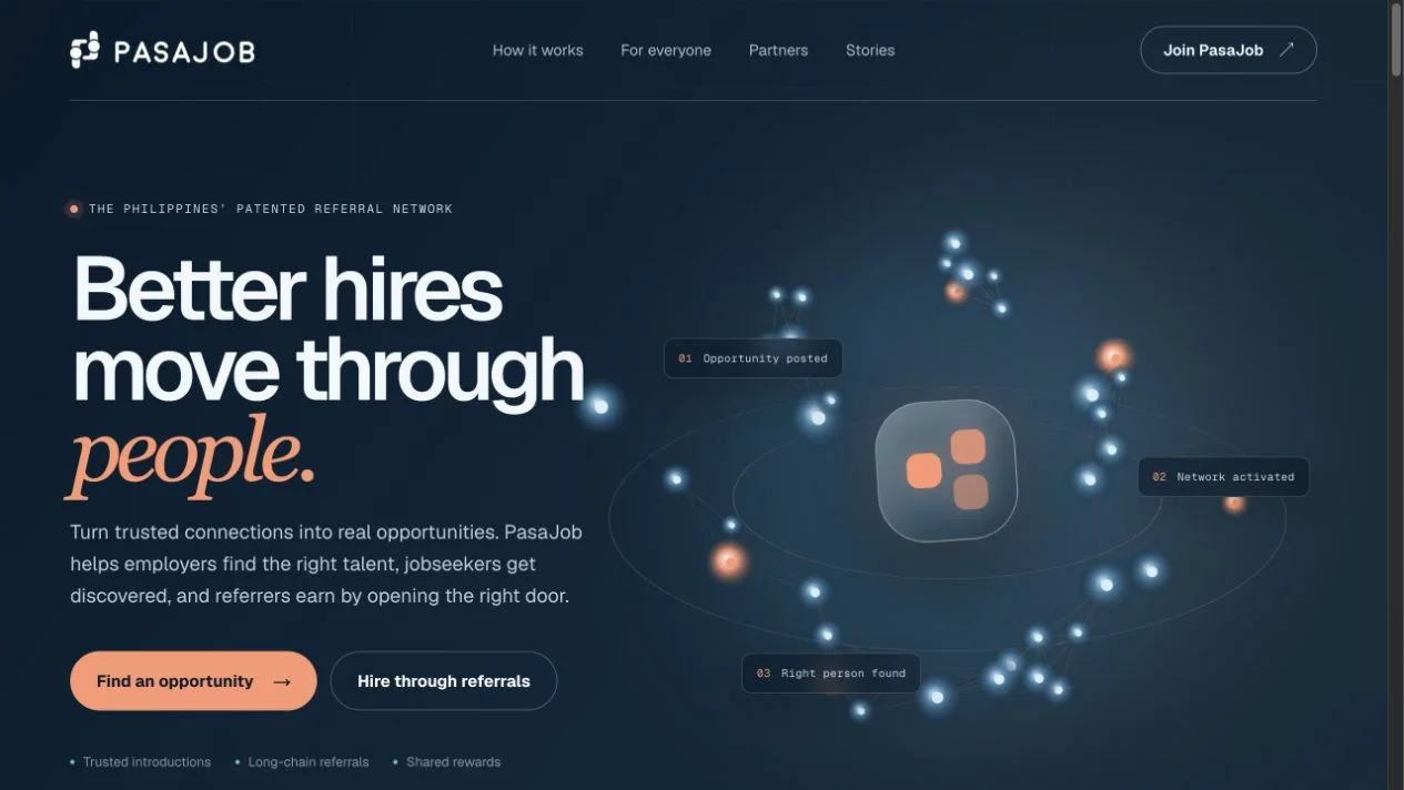 PasaJob website by Sibya