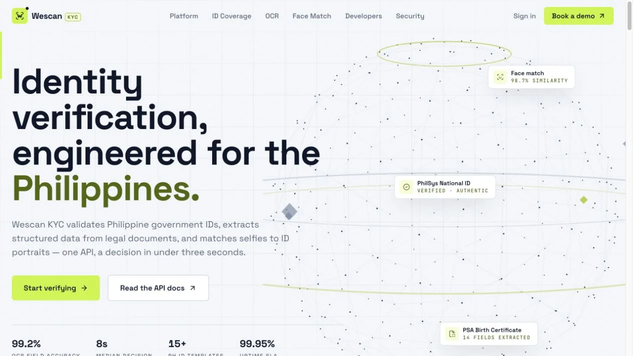 WeScan website by Sibya